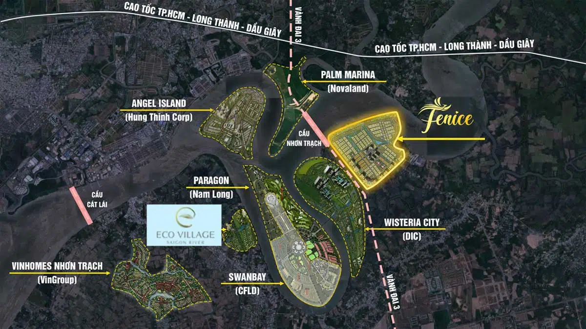 03 dự án Eco Village Saigon river, Aqua City và Swan bay nên chọn dự án nào?