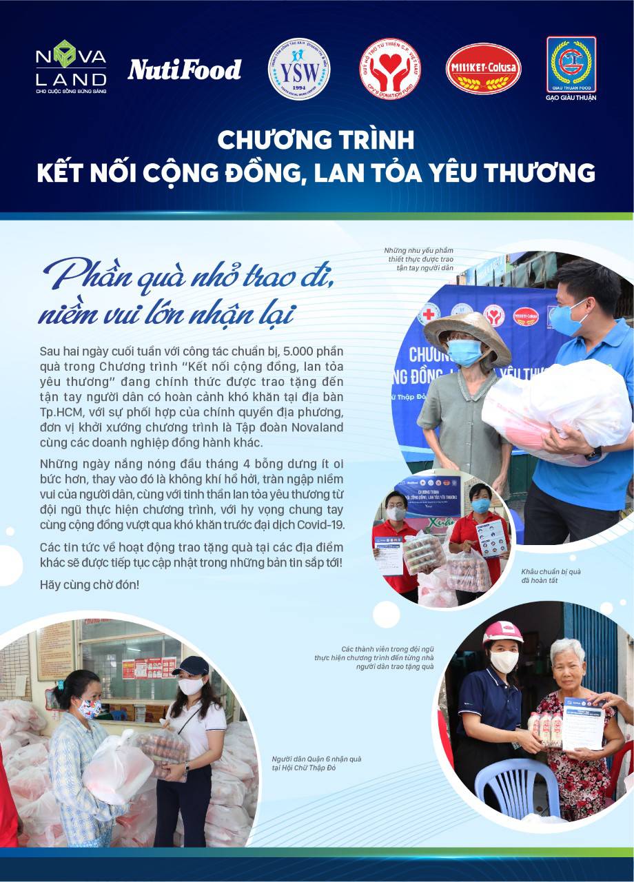 Chương trình Novaland lan tỏa yêu thương kết nối cộng đồng 2 novaland kết nối cộng động
