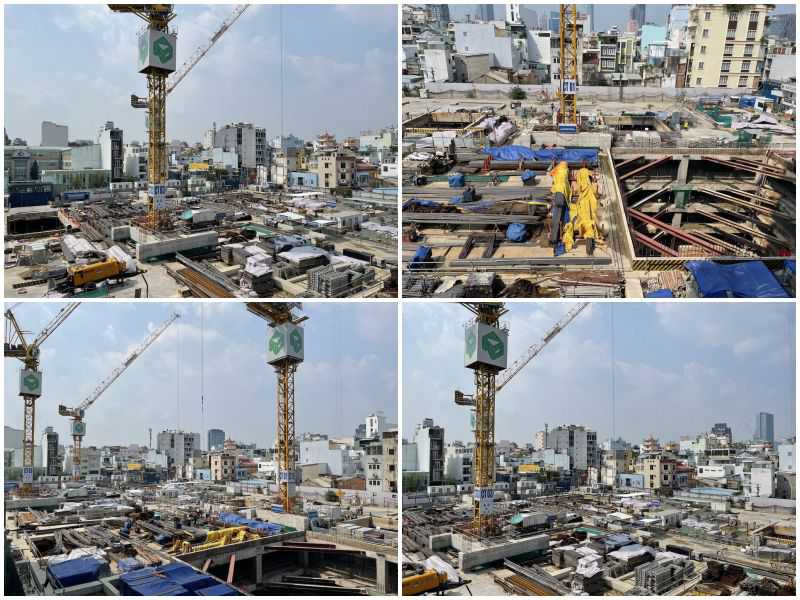 Cập nhật tiến độ mới nhất 2021 của The Grand Manhattan Quân 1 12 Tiến độ tháng 3-2021 the grand manhattan