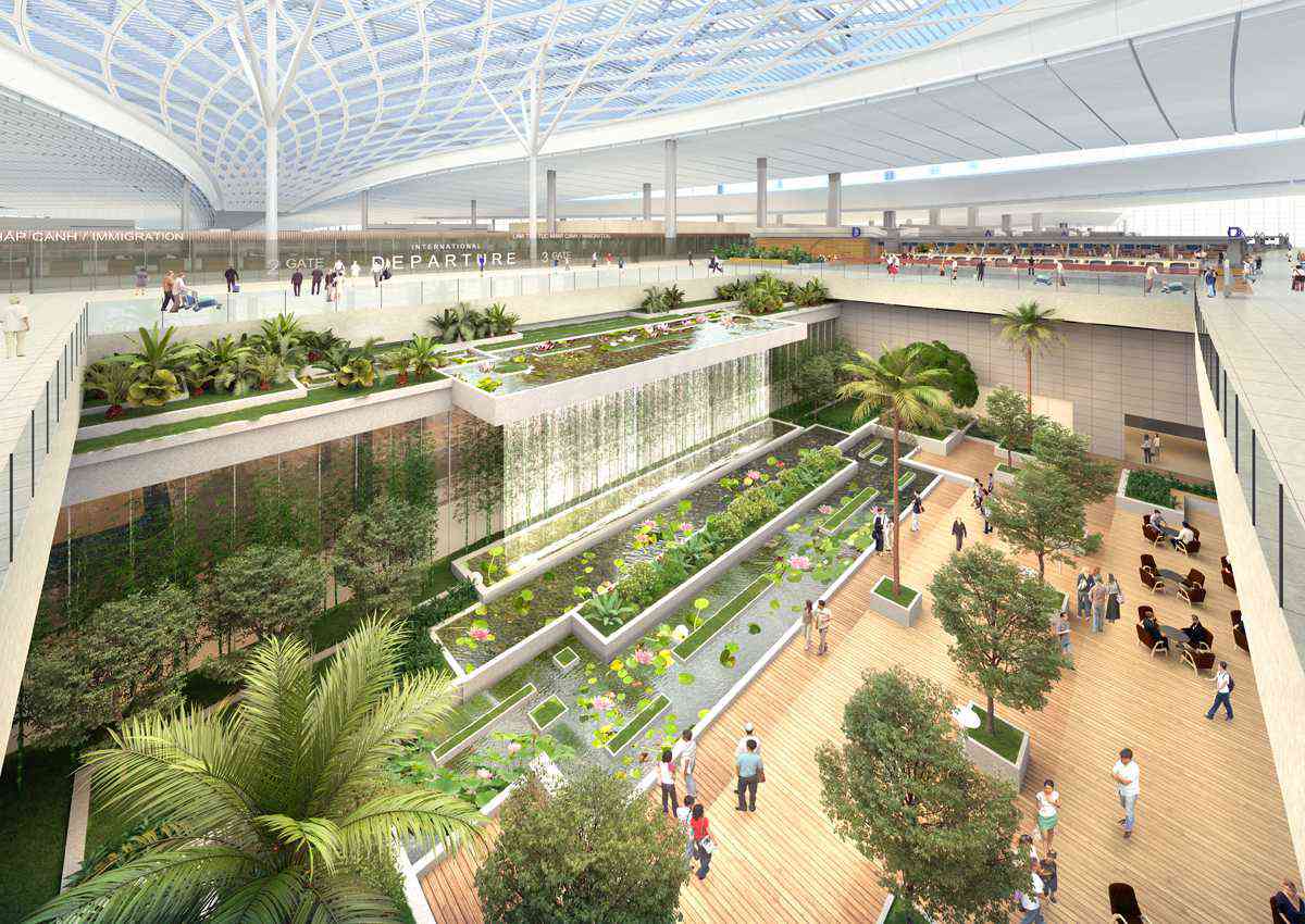 Thiết kế nội khu của sân bay Long Thành