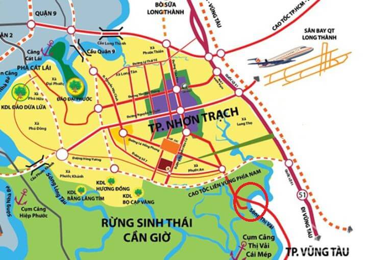 Bản đồ quy hoạch huyện Nhơn Trạch