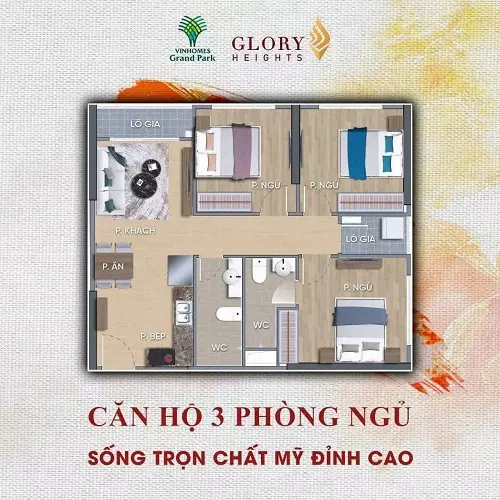 Layout Can Ho 3 Phong Ngu Glory Heights 500x500