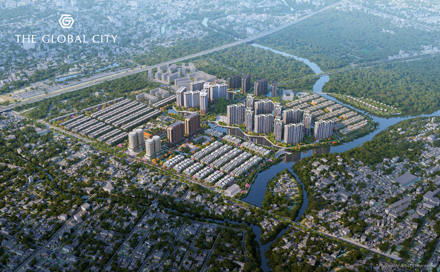 Toàn cảnh khu đô thị The Global City An Phú Quận 2
