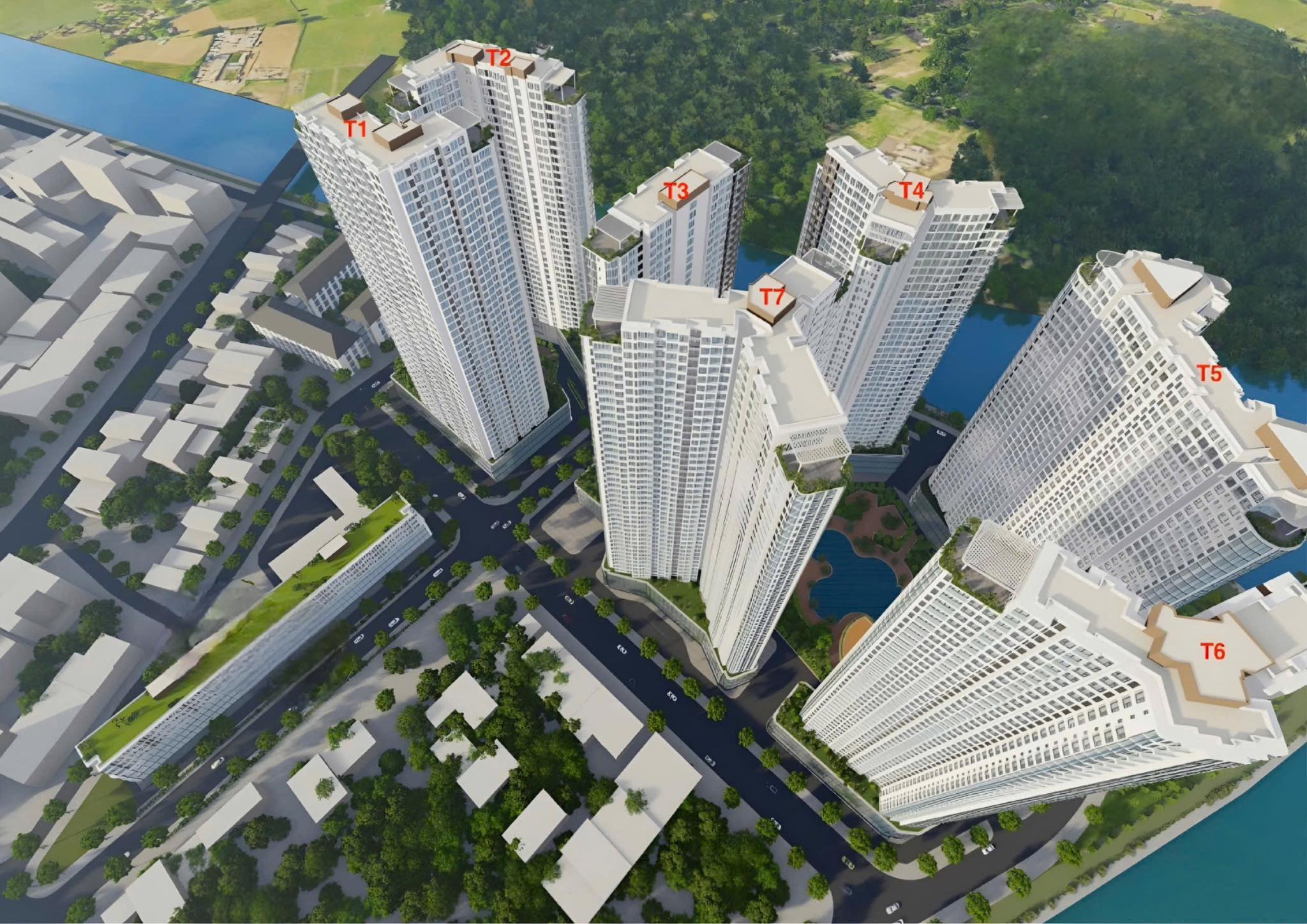 Mặt bằng dự án Masterise Thanh Đa Penisula