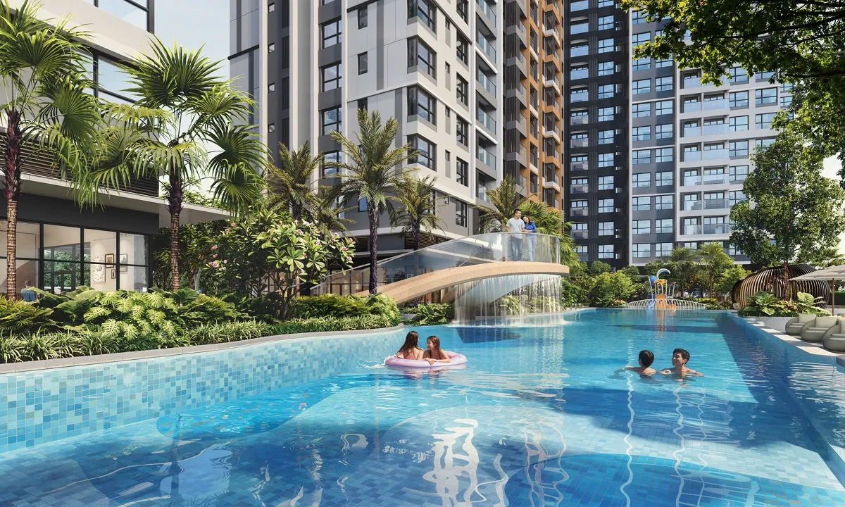 Hồ bơi resort Gladia Heights (phối cảnh)