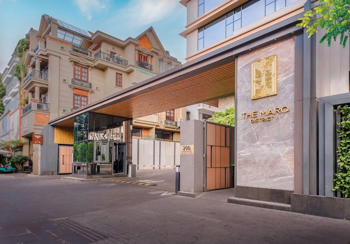 Lối vào dự án The Marq Quận 1 – ảnh thực tế