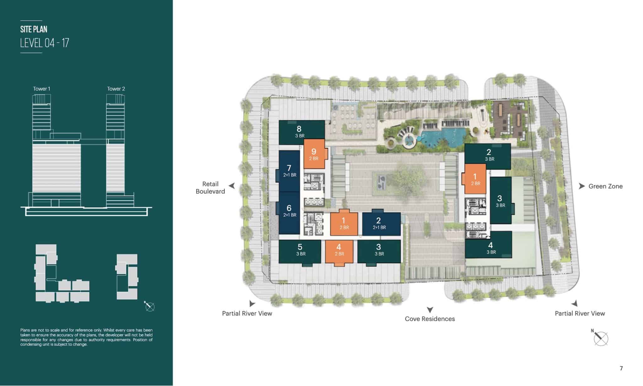 Mặt bằng tầng 4-17 tháp Narra Residences Empire City