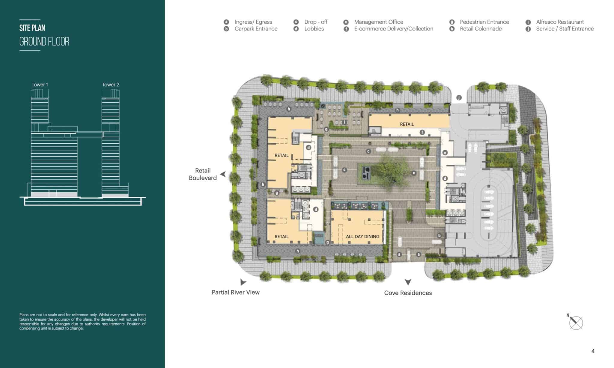 Mặt bằng tầng trệt tháp Narra Residences Empire City