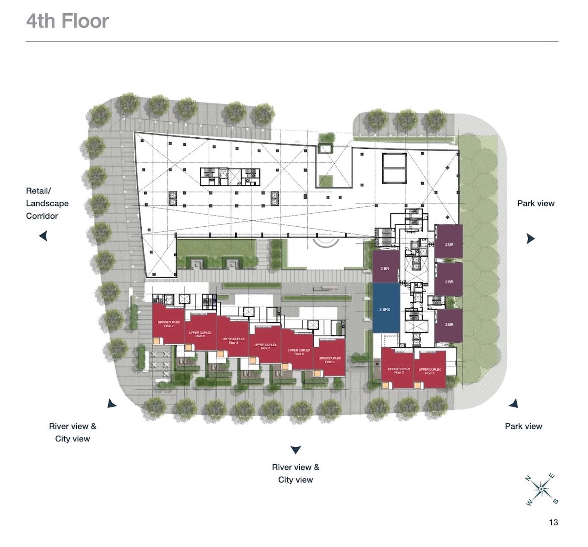 Mặt bằng căn hộ Cove Residences Empire City tầng 4