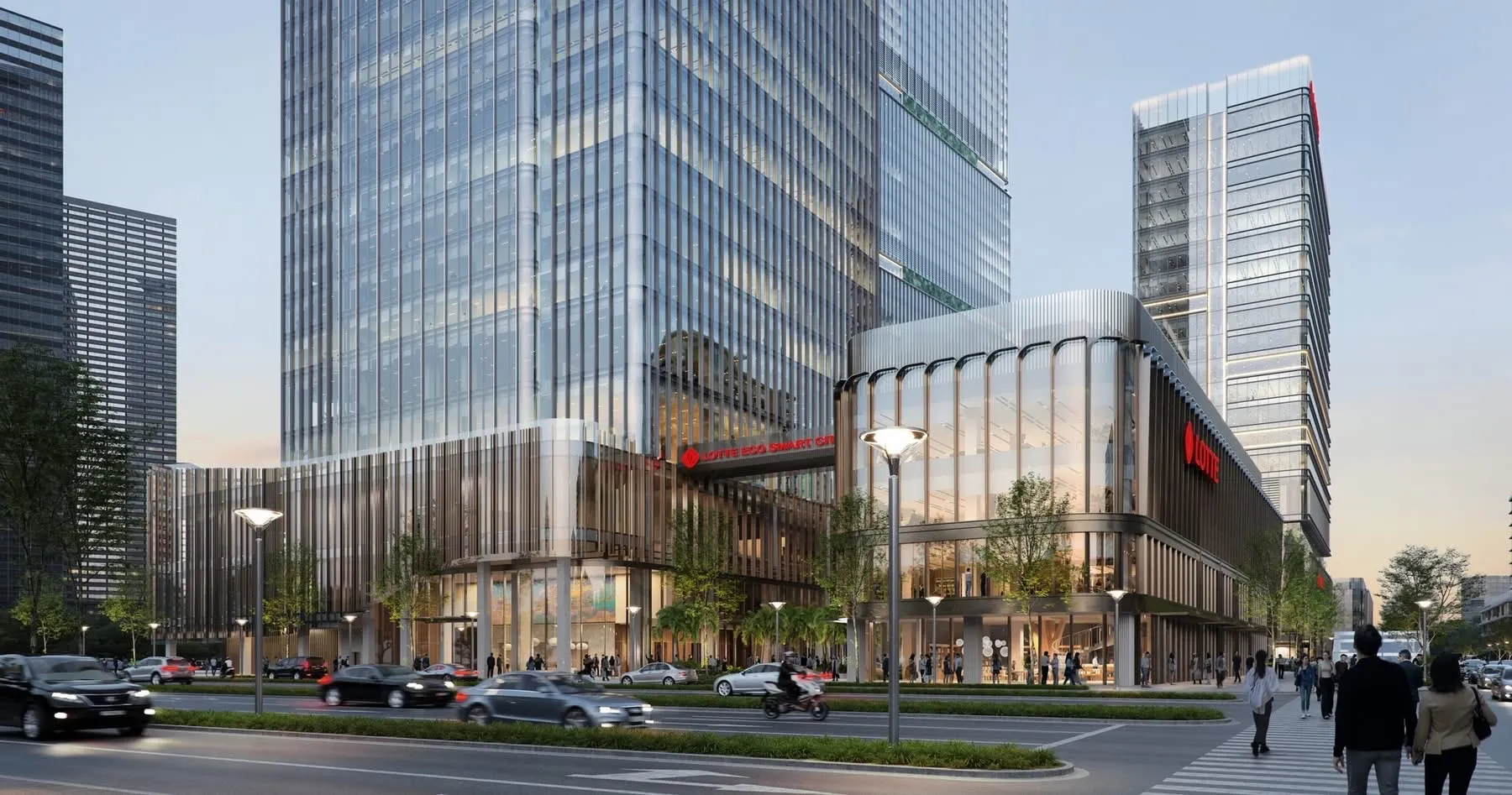 Khối đế trung tâm thương mại Lotte Eco Smart City Thủ Thiêm