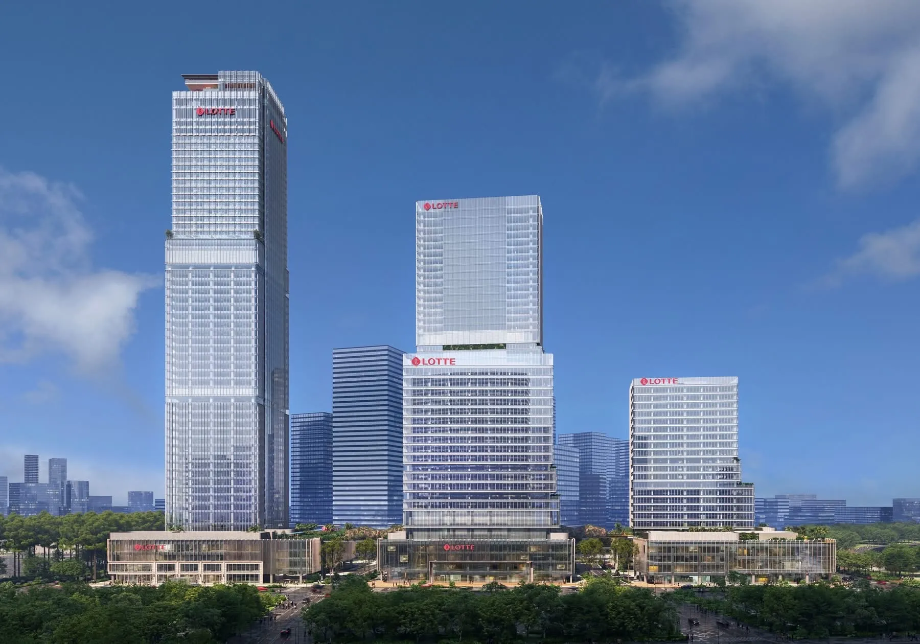 Các tháp văn phòng và khách sạn Lotte Eco Smart City