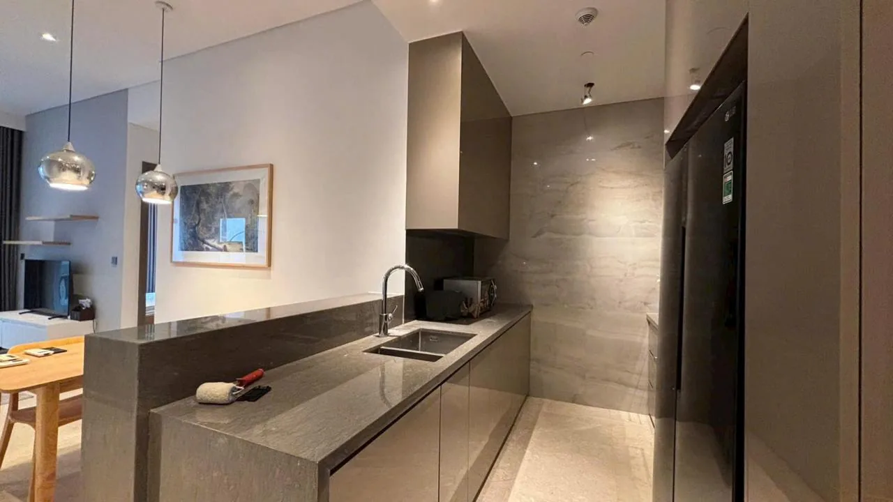 Bếp hoàn thiện cao cấp căn hộ The Marq Quận 1