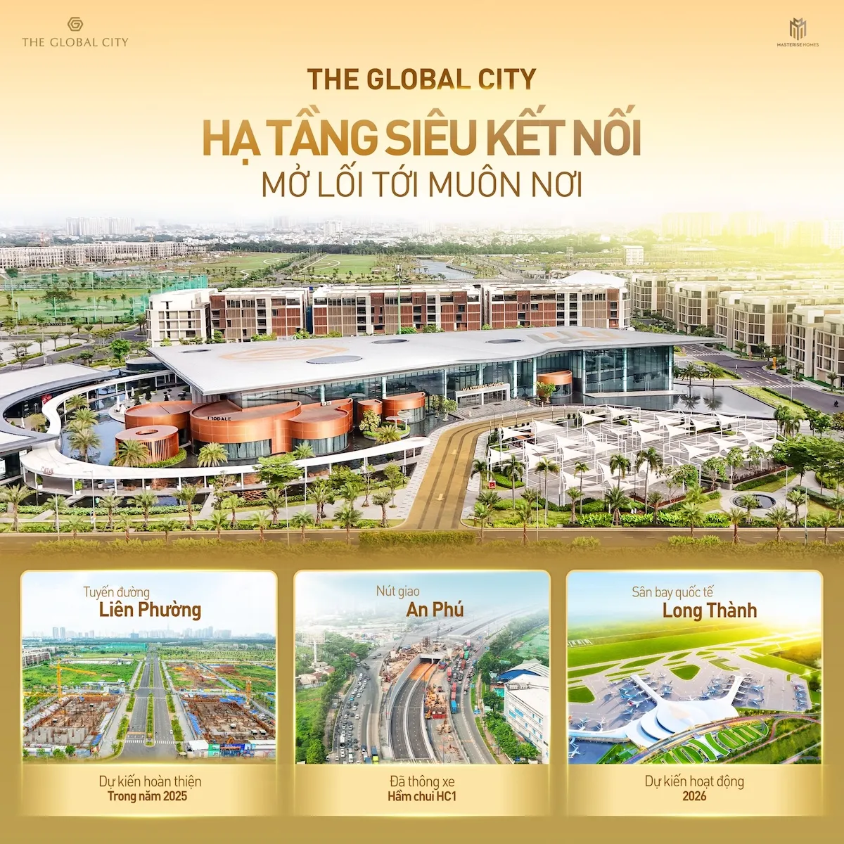 Hạ tầng kết nối The Global City: Liên Phường, An Phú, Long Thành