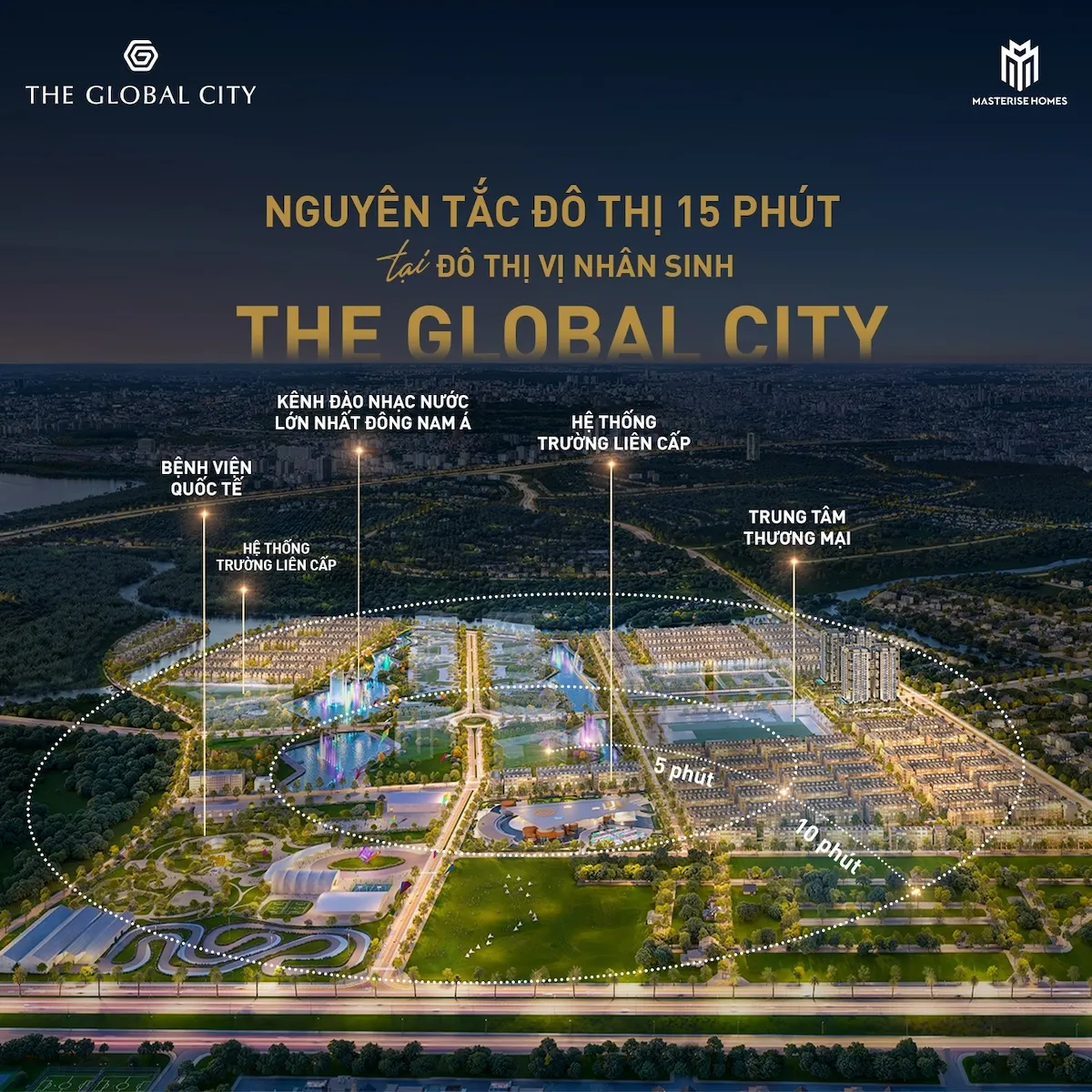 Nguyên tắc đô thị 15 phút tại The Global City