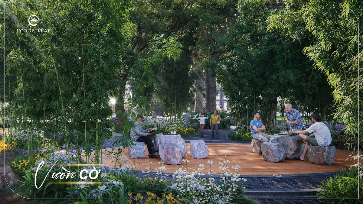Vườn cờ – tiện ích Eco Retreat