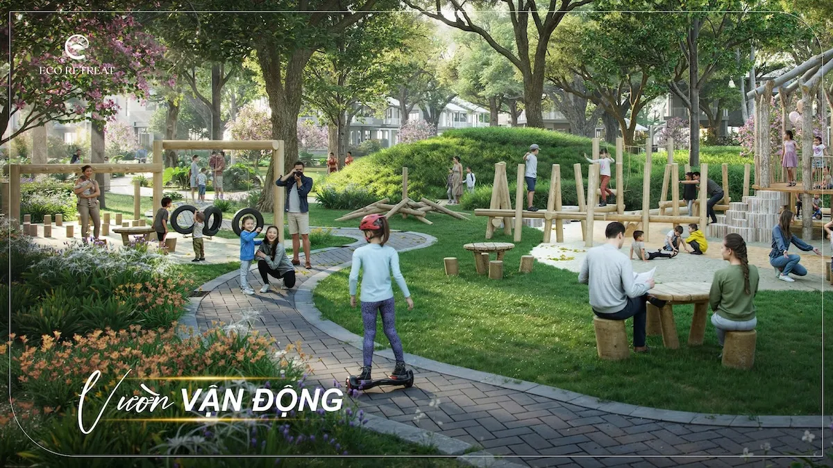 Vườn vận động – tiện ích Eco Retreat